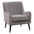 thumbnail image 1 of CorLiving Isla Velvet Upholstered Modern Indoor Accent Chair with Tapered Wooden Legs, 1 of 8