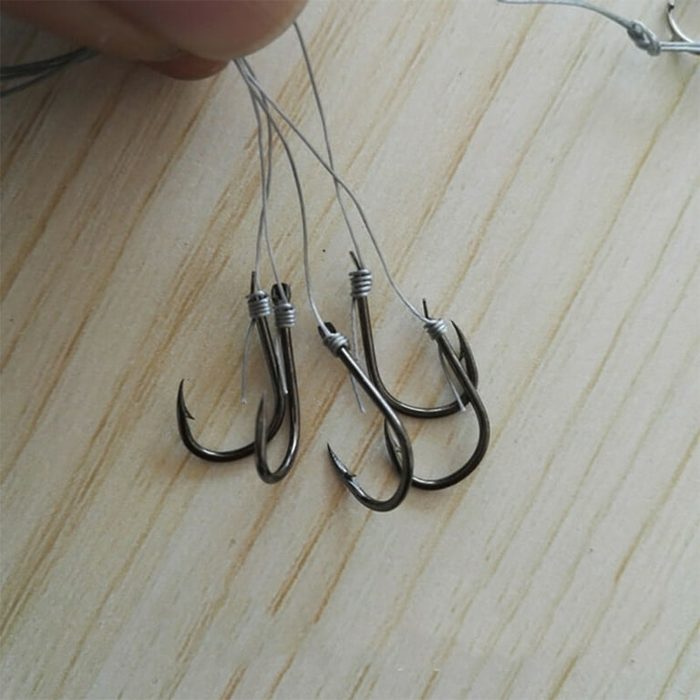 Sijiali Stainless Steel Anti-Winding Fishing Swivel String Hook Fish Tackle  Accessory 