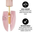 thumbnail image 3 of FootFitter Shoe Trees for Men, Wide Heel Split Toe, Aromatic Cedar Boot Trees, 3 of 7