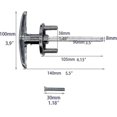 thumbnail image 4 of Garage Door Keyed T-handle Lock Kit With 2keys,universal Shed Door Lock T Handle, 4 of 4