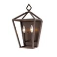 thumbnail image 2 of Millennium Lighting 17.5" 2-light Metal Wall Sconce in Matte Black, 2 of 5
