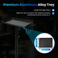 thumbnail image 6 of Miumaeov Aluminum Trolley Cart Equipment on Wheels Rolling Salon Tray Beauty Hair Salon Instrument Tray Trolley Storage Cart Tool Car, 6 of 10