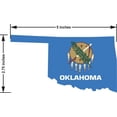 thumbnail image 3 of 5in x 2.75in Die Cut Oklahoma State Flag Sticker, 3 of 4