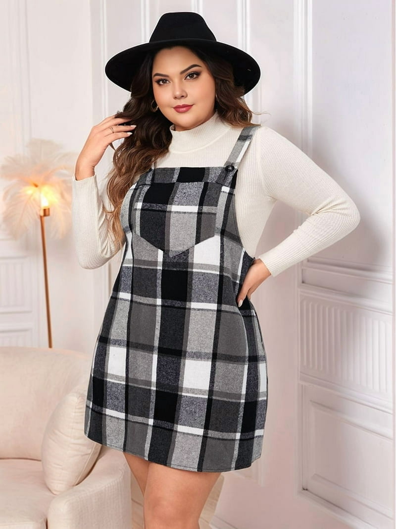 navy blue dress for baby girl Amazon.com: HGps8w Women's Plaid Overall Dress, Plus Size Fall Winter  Adjustable Straps Casual Sleeveless Pinafore Dresses with Pockets :  Clothing, Shoes & Jewelry main image 1