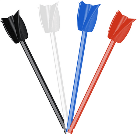 

4Pcs Epoxy Mixing Stick Paint Stirring Rod Putty Cement Paint Mixer Attachment with Drill Chuck for Oil Paint