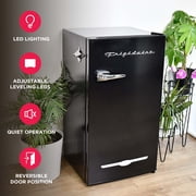 Frigidaire 3.2 Cu. ft. Retro Compact Refrigerator with Side Bottle Opener EFR376, Black