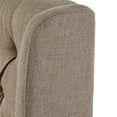 thumbnail image 6 of Noble House Cordella Contemporary Fabric Dining Chair, Set of 2, Gray, 6 of 8