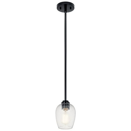 

1 Light Mini Pendant in Traditional Style-7.75 inches Tall and 5 inches Wide-Brushed Nickel Finish Bailey Street Home 147-Bel-4801260