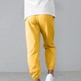 thumbnail image 7 of Wlynlyn Kids Jogger Pants Elastic Waist Cuffed Ankle Casual Soft Lightweight Trousers Multi Colors(12-13 Years,Yellow), 7 of 7