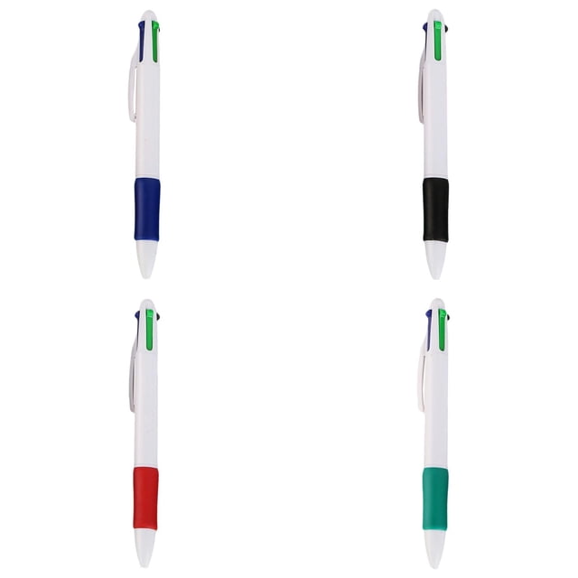 4 Color in 1 Ballpoint Pen (0.7Mm), Multicolor Retractable Pen for Note Taking and Journaling, Assorted inks Smooth Writing Pen for Schol Office Supplies , 4 Pcs