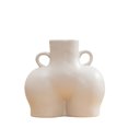 thumbnail image 3 of TheFound Ceramic Vase Human Body Shaped Desktop Plant Container Ring Handle, 3 of 9