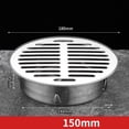 thumbnail image 2 of Drain de Sol en Acier Inoxydable 150MM Drain de Sol Anti-Blocage de Toit Extérieur, 2 of 7