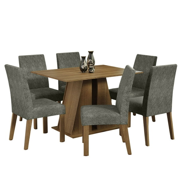 Juego de Comedor Mesa y 6 Sillas Madesa Cheryl MS