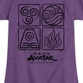 thumbnail image 3 of Avatar - The Last Airbender - Four Elements - Youth Girls Short Sleeve Graphic T-Shirt, 3 of 5