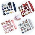 thumbnail image 3 of 18PCS Kids Hair Accessories Kit Assorted Hair Barrettes Hair Ties with Ribbon, 3 of 10