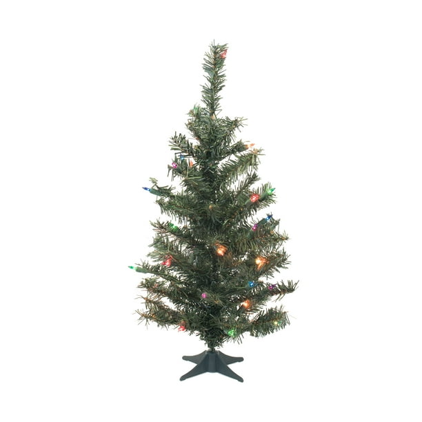 Vickerman Artificial Christmas Tree 24" Canadian Pine Duralit 35 Multi