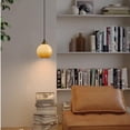 thumbnail image 4 of FSLiving 1-Pack 7.1" Gradient Orange Glass Round Lamp Shade Replacement, Globe Glass Lampshade Cover, DIY Torchiere Shade Decorative for Pendant Light Table Lamp Swag Ceiling Lamp Wall Sconce, 4 of 5