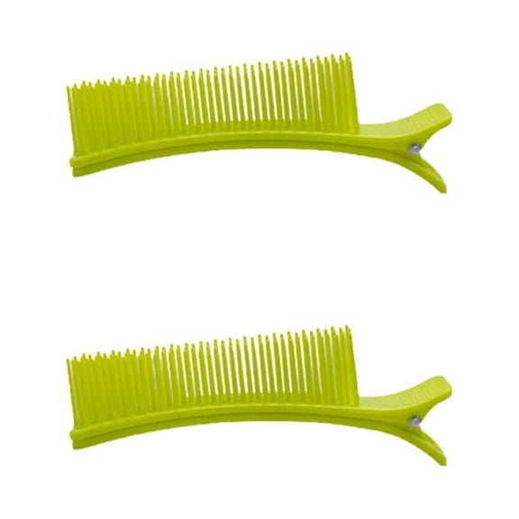 BESTOYARD 2pcs Hair Salon Clips ABS Green for Women Sectioning