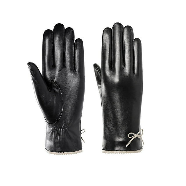 Guardurnaity 1 par de guantes para mujer, manopla de terciopelo resistente al agua con pantalla táctil, guante con lazo, Protector de manos, guantes y mitones SG