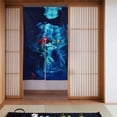 thumbnail image 1 of Cortina opaca con estampado Ariel para puerta, talla única, para decoración del hogar, dormitorio, sala de estar, 1 of 7