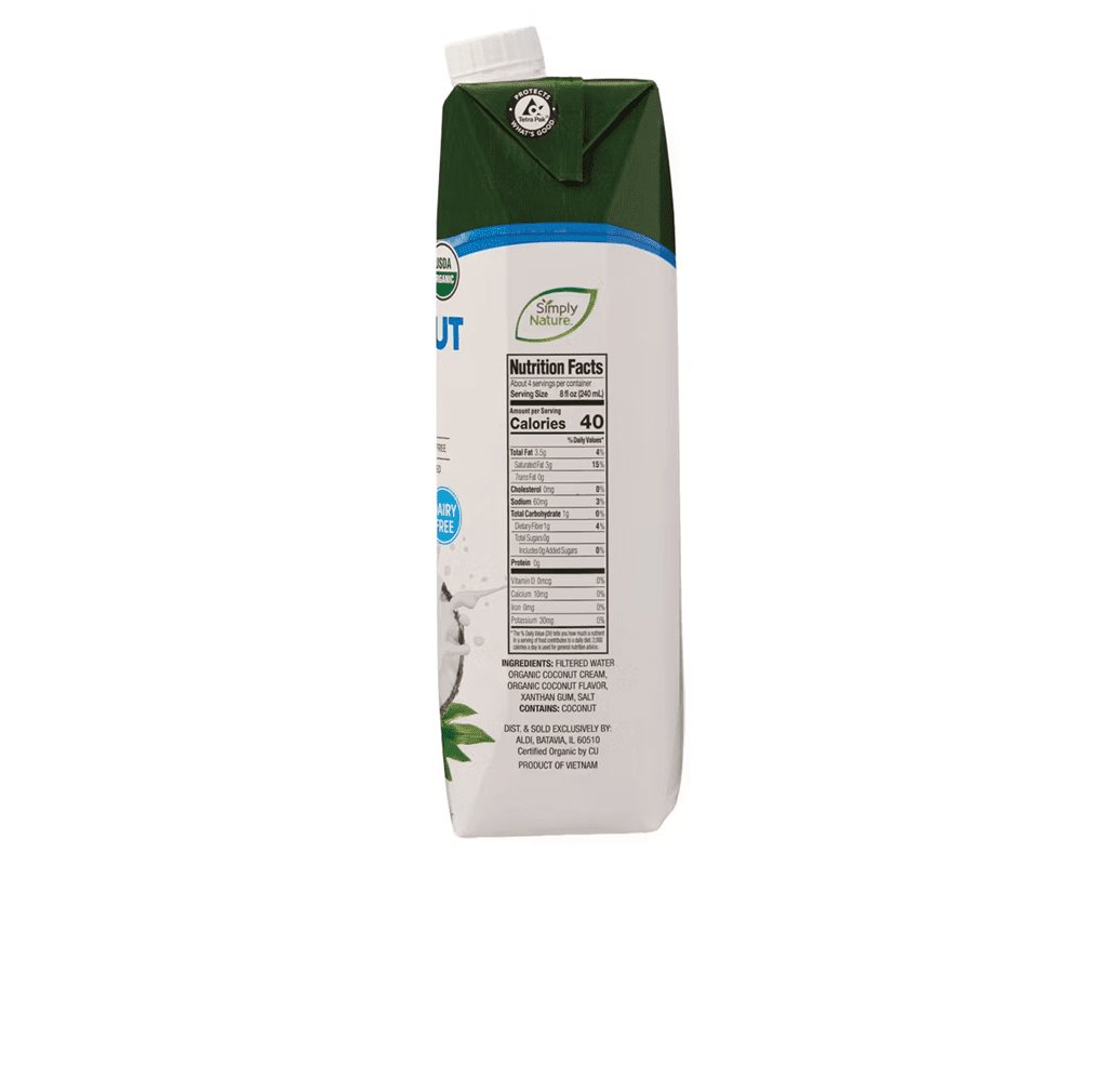 Simply Nature Organic Dairy Free Coconut Milk Beverage, 3 PK, 1 L