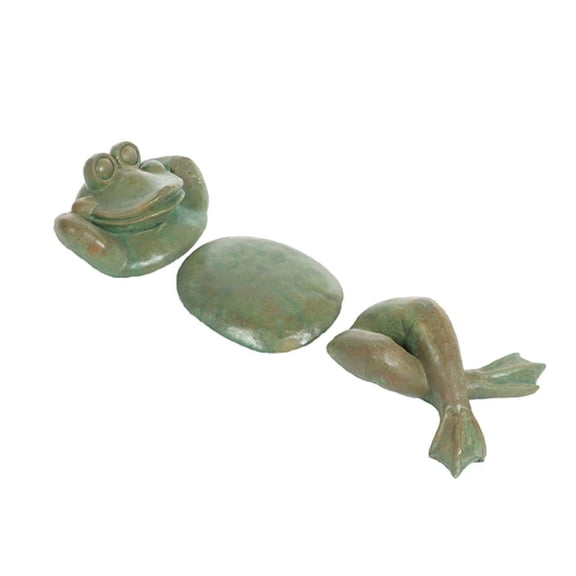 Solid Rock Stoneworks 3 Piece Frog- Verde- 4" Tall x 11" w x 32" Deep