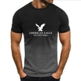 thumbnail image 2 of Camiseta deportiva informal para hombre, camiseta de cuello redondo de manga corta con solapa y degradado 3D de moda de verano europea y americana para hombre, 2 of 4