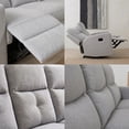 thumbnail image 4 of SOFÁ RECLINABLE MOON 3 PLAZAS GRIS CLARO, 4 of 6