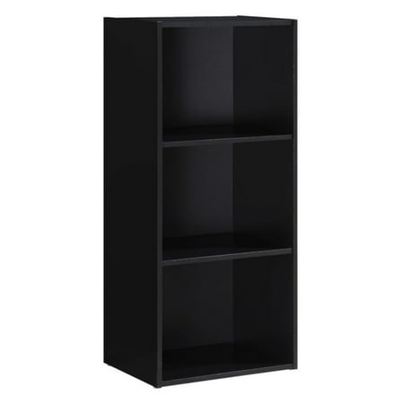 Hodedah Imports Three Shelf Bookcase