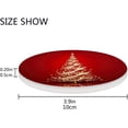 thumbnail image 4 of Christmas Tree Coasters Absorbent Moisture Non-Slip Drink Coaster Ceramic Stone with Cork Base Desktop Protection, 2PCS, 4 of 6