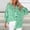 Green, variant on Ladies Shirts Summer Top for Women’s Smocked Striped Boyfriend Shirt with Pocket Casual Long Sleeve Tennis Blouse Tops for Pocket Shirred Yellow S