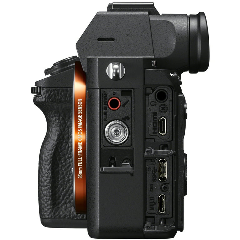Sony a7III 24.2MP Full Frame Mirrorless Interchangeable Lens Camera Body +  64GB Memory & Flash a7III Accessory Bundle