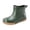 Green, variant on Men's Trendy Short Rain Boots Wide Calf Non Slip Work Shoes Waterproof Water Shoes for Outdoor Working Fishing White Size 9