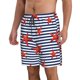 thumbnail image 2 of Fotbe Starfish Navy Blue Stripe Trajes de Baño Estampados para Hombre, Shorts de Verano de Secado Rápido, Ropa de Playa, Bañadores-XX-Large, 2 of 6