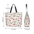 thumbnail image 3 of Wukai Vintage Christmas Reindeer Print Reusable Grocery Bag Shopping Bags Shopping Handle Bag Suitable for Outdoor Convenient Daily Bag, 3 of 6