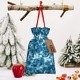 thumbnail image 6 of Fuzoiu Blue Tie Dye Print Christmas Gift Bag,Burlap Gift Bag with Drawstring Closure & Hang Tag,Perfect for Holidays, Birthdays, and Special Occasions-Small, 6 of 6