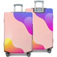 thumbnail image 2 of Stretch Luggage Cover XL(29-32in)– Elastic Travel Suitcase Protector with Handle Openings & Bottom Closure, Washable Polyester Spandex Suitcases Cover, Neon Light Print, 2 of 5