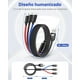 thumbnail image 3 of Cable Cargador Aioneus USB 3 en 1 Nailon Carga Rápida Tipo C Micro USB Lightning 1.2M 2 Pack, 3 of 9