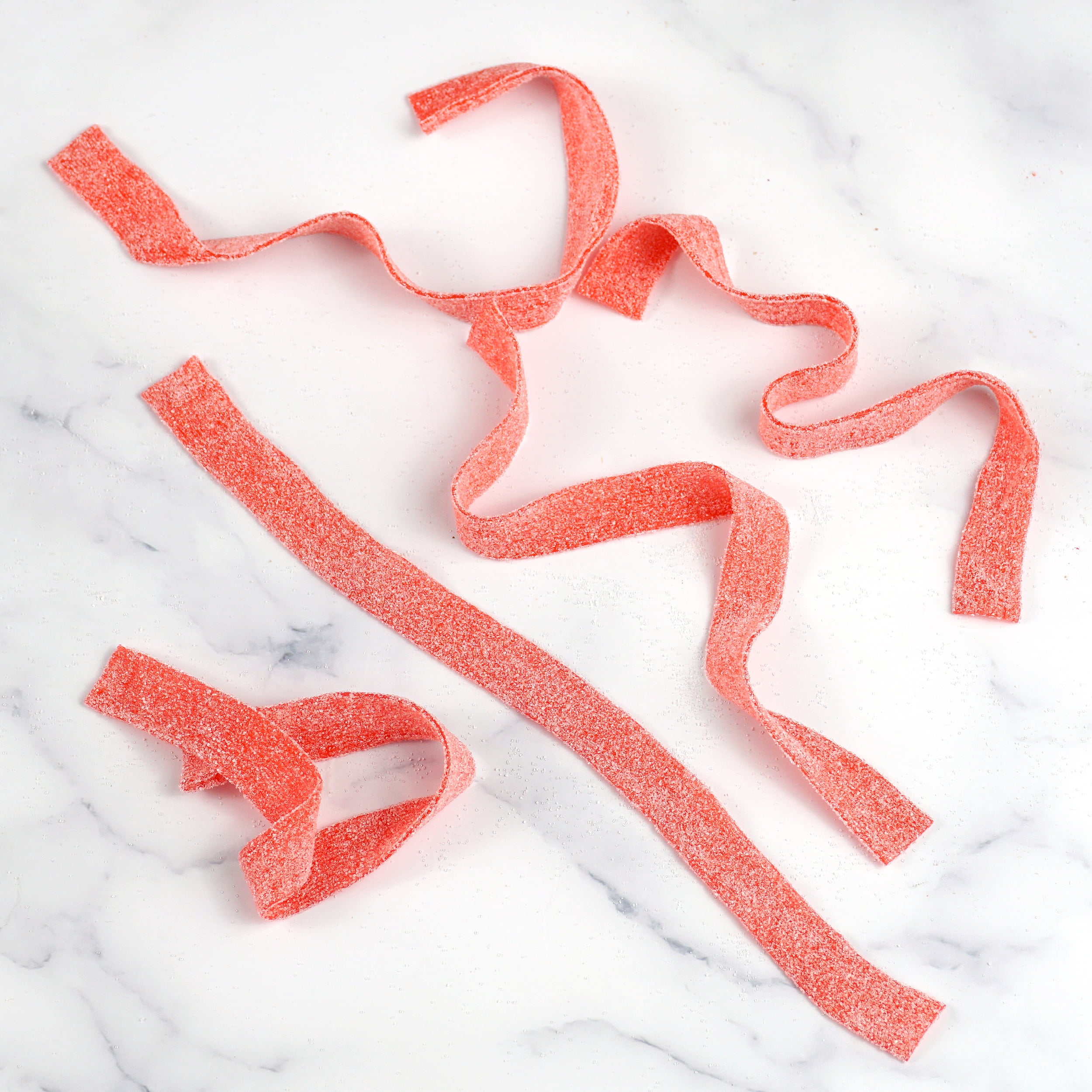 Strawberry Sour Belts, 42.3 Oz. Tub, Bulk Candy Bag, The Hampton Popcorn & Candy Company