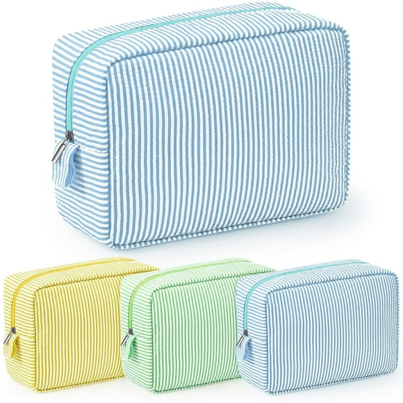 Bolsa de Maquillaje Sanwuta Seersucker 3 Pzs para Mujer