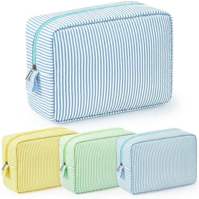 Bolsa de Maquillaje Sanwuta Seersucker 3 Pzs para Mujer