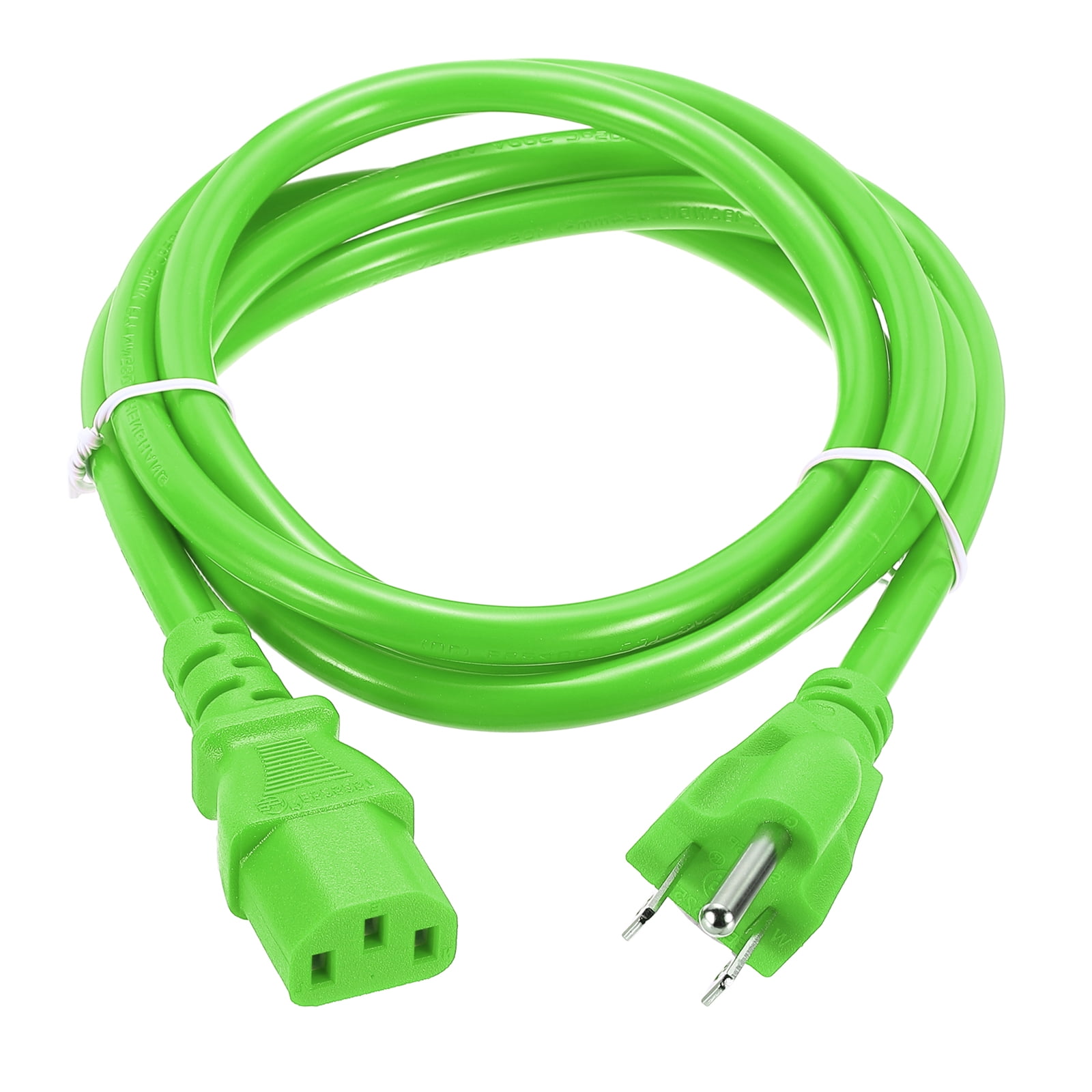 5-Foot Extension Power Cable – US Male To Female, 2 Outlets, 250V, Black