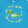 thumbnail image 4 of Inktastic Praying Mantis with Flowers and Leaves Boys or Girls Baby T-Shirt, 4 of 5