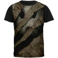 thumbnail image 1 of Halloween Horror Movie Mask Slasher Attack All Over Mens Black Back T Shirt Multi MD, 1 of 2