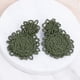 thumbnail image 3 of Pendientes grandes Yashi de perlas de vidrio hechos a mano Modelo negro código 9175 negro, 3 of 4
