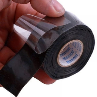 1 X 19.5 Ft Fusion Grip Silicone Tape, Black Self-Fusing Rescue