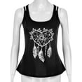 thumbnail image 3 of Gomelly Women Vest Scoop Neck Tank Top Fashion T Shirts Ladies Sexy Beach Pullover Sleeveless Tee Black M, 3 of 9