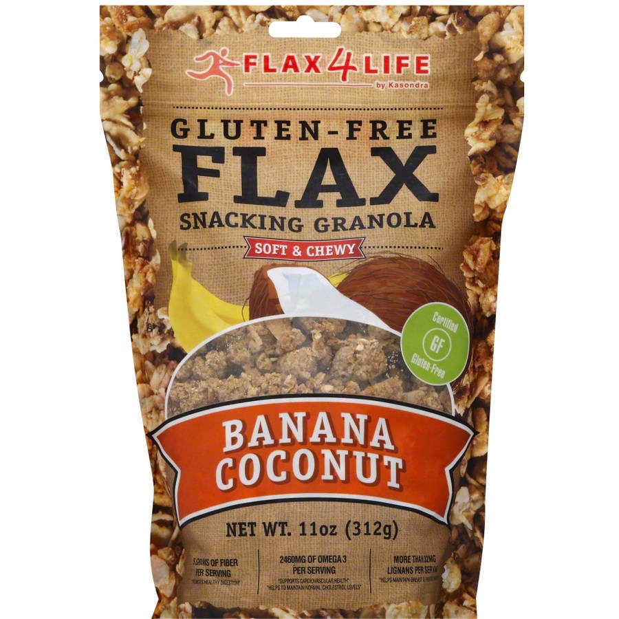 Flax4Life Gluten Free Flax Banana Coconut Snacking Granola, 11 oz