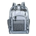 thumbnail image 1 of Sac à Dos Transparent pour Femmes, Style Preppy, Grand Format (Noir), 1 of 6