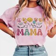 thumbnail image 2 of Tops de Manga Corta de Verano para las Mujeres Imprimir Blusa de Cuello Redondo, Moda Ligera de Poliéster Spandex, 2 of 4